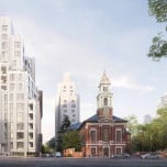 The 14-story Nine Chapel luxury condominium is a new development in Downtown Brooklyn.